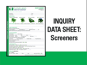 Vibratory Screeners Inquiry Data Sheet